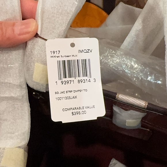 NWT!2PCS COACH DEMPSEY TOTE IN SIGNATURE JACQUARD WITH STRIPE (1917)AND WALLET - Picture 4 of 10